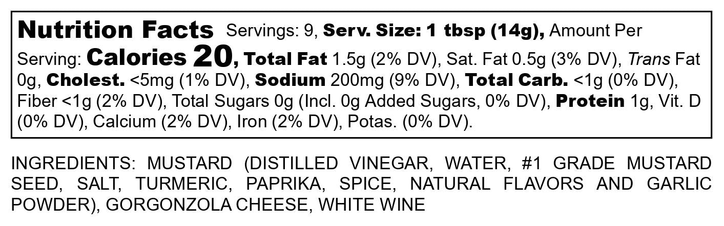 Château Niagara Gorgonzola Mustard