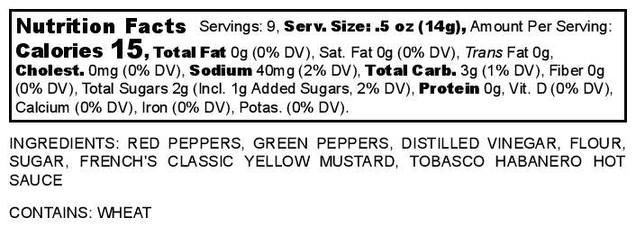 Nanny Dots Habanero Pepper Relish