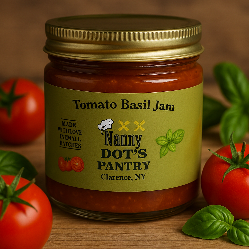 Tomato basil jam
