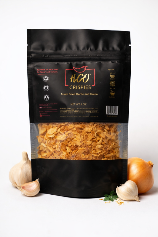 HCO Crispies- Fried Garlic and Onion Seasoning for Foodie